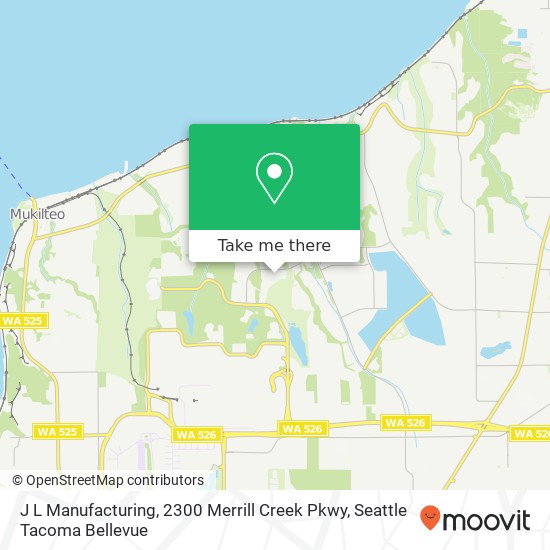Mapa de J L Manufacturing, 2300 Merrill Creek Pkwy