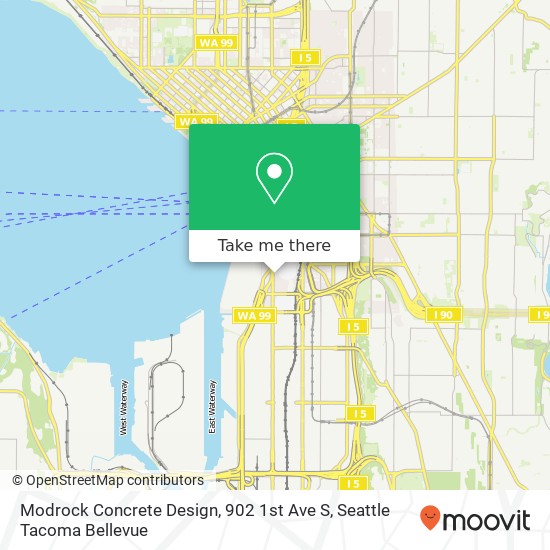 Mapa de Modrock Concrete Design, 902 1st Ave S