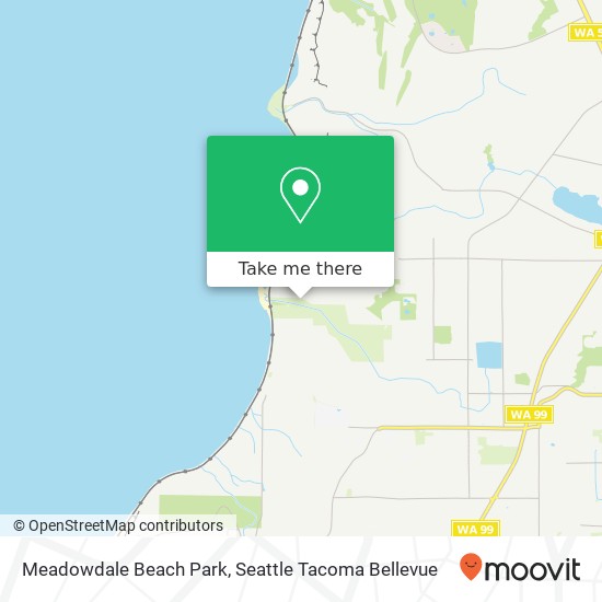 Meadowdale Beach Park map