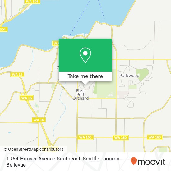 1964 Hoover Avenue Southeast, 1964 Hoover Ave SE, Port Orchard, WA 98366, USA map