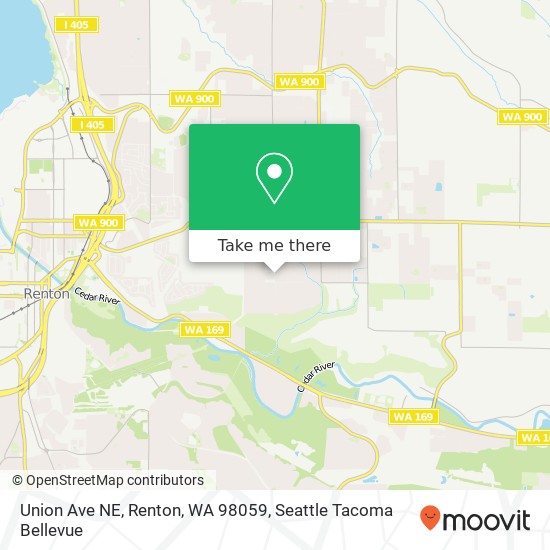 Union Ave NE, Renton, WA 98059 map