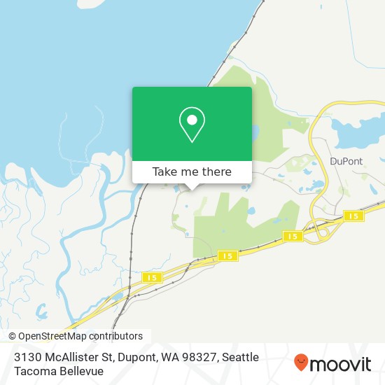 3130 McAllister St, Dupont, WA 98327 map