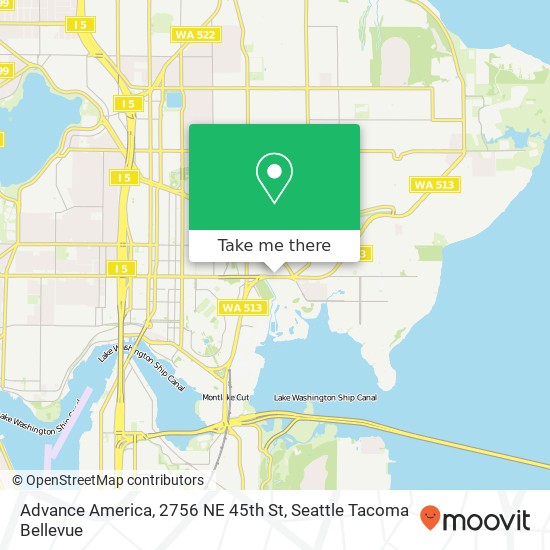 Advance America, 2756 NE 45th St map