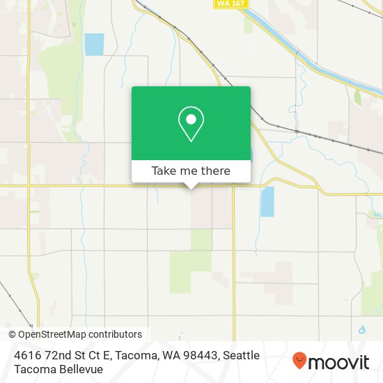 Mapa de 4616 72nd St Ct E, Tacoma, WA 98443