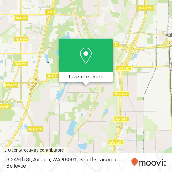 Mapa de S 349th St, Auburn, WA 98001