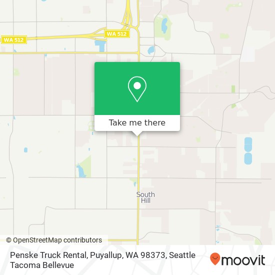 Penske Truck Rental, Puyallup, WA 98373 map