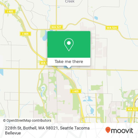 Mapa de 228th St, Bothell, WA 98021