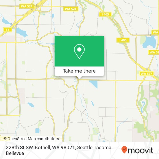 Mapa de 228th St SW, Bothell, WA 98021