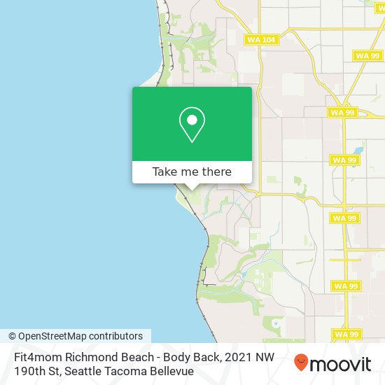 Fit4mom Richmond Beach - Body Back, 2021 NW 190th St map