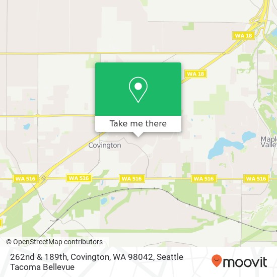 Mapa de 262nd & 189th, Covington, WA 98042