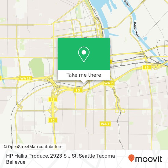 HP Hallis Produce, 2923 S J St map