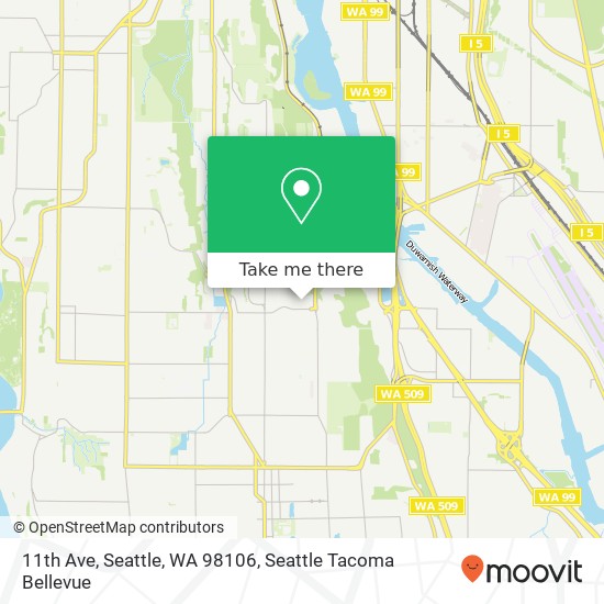 Mapa de 11th Ave, Seattle, WA 98106