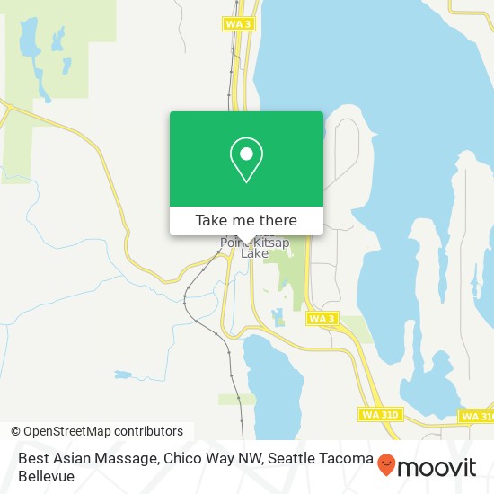 Best Asian Massage, Chico Way NW map
