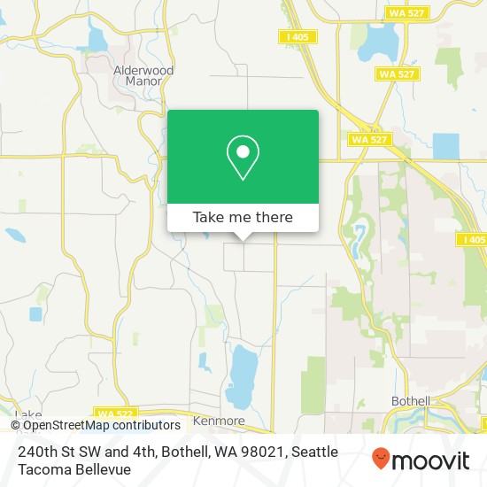 240th St SW and 4th, Bothell, WA 98021 map