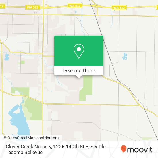 Mapa de Clover Creek Nursery, 1226 140th St E
