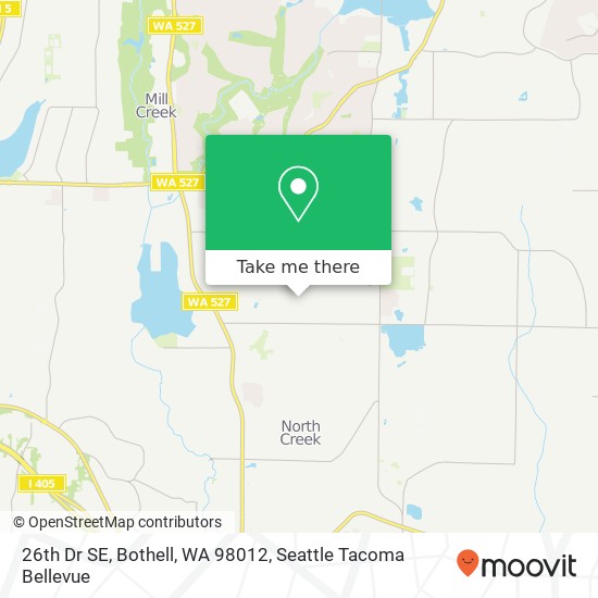 Mapa de 26th Dr SE, Bothell, WA 98012