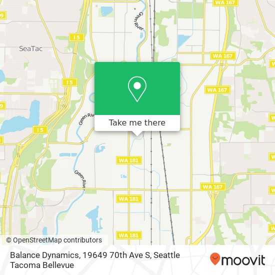 Mapa de Balance Dynamics, 19649 70th Ave S