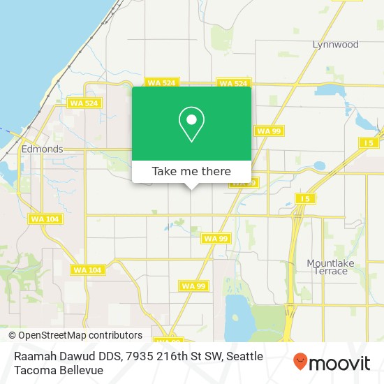 Raamah Dawud DDS, 7935 216th St SW map