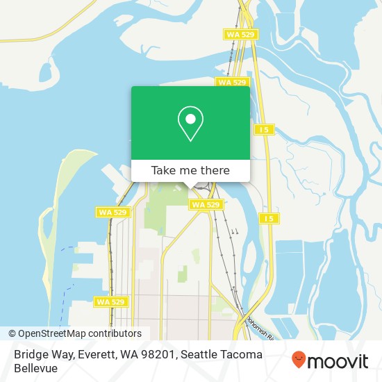 Mapa de Bridge Way, Everett, WA 98201