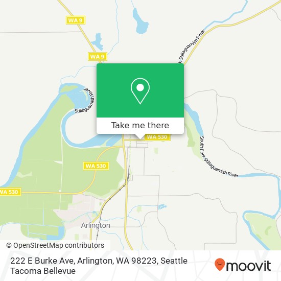 Mapa de 222 E Burke Ave, Arlington, WA 98223