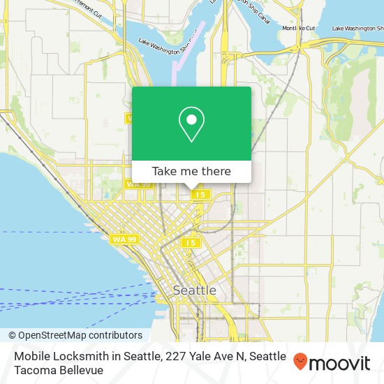 Mobile Locksmith in Seattle, 227 Yale Ave N map