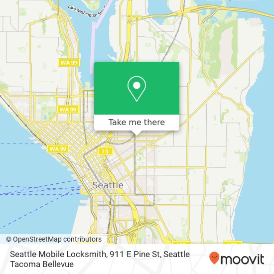 Mapa de Seattle Mobile Locksmith, 911 E Pine St