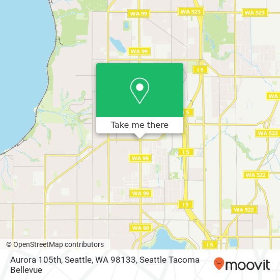 Mapa de Aurora 105th, Seattle, WA 98133