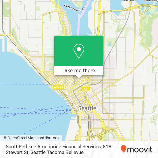 Mapa de Scott Rethke - Ameriprise Financial Services, 818 Stewart St