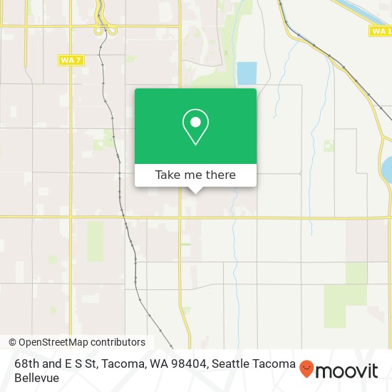 Mapa de 68th and E S St, Tacoma, WA 98404
