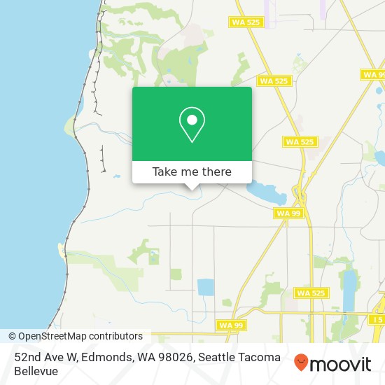 Mapa de 52nd Ave W, Edmonds, WA 98026