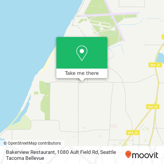 Mapa de Bakerview Restaurant, 1080 Ault Field Rd