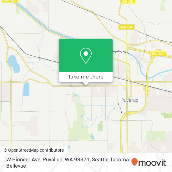 Mapa de W Pioneer Ave, Puyallup, WA 98371