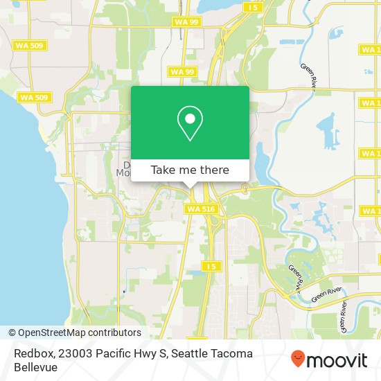 Mapa de Redbox, 23003 Pacific Hwy S
