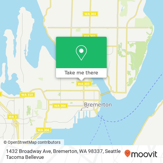 1432 Broadway Ave, Bremerton, WA 98337 map