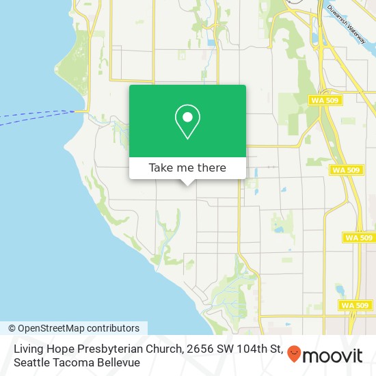 Living Hope Presbyterian Church, 2656 SW 104th St map