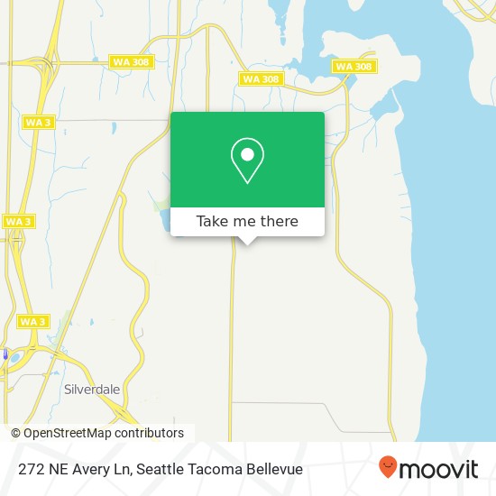 Mapa de 272 NE Avery Ln, Poulsbo, WA 98370