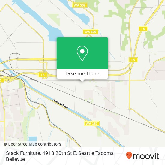 Mapa de Stack Furniture, 4918 20th St E