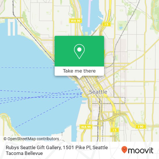 Rubys Seattle Gift Gallery, 1501 Pike Pl map