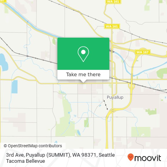 Mapa de 3rd Ave, Puyallup (SUMMIT), WA 98371