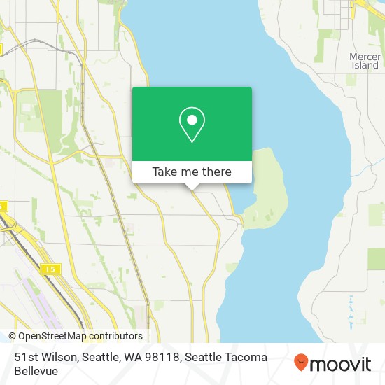 51st Wilson, Seattle, WA 98118 map
