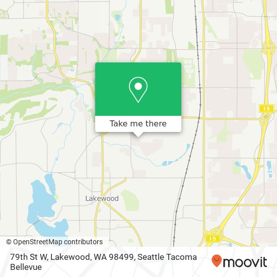Mapa de 79th St W, Lakewood, WA 98499