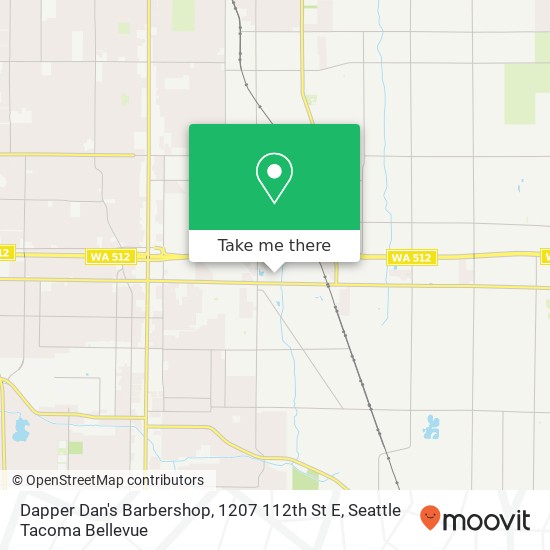 Dapper Dan's Barbershop, 1207 112th St E map