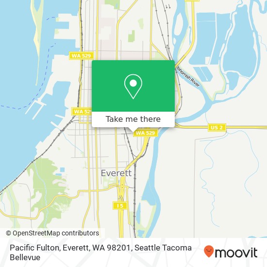 Pacific Fulton, Everett, WA 98201 map