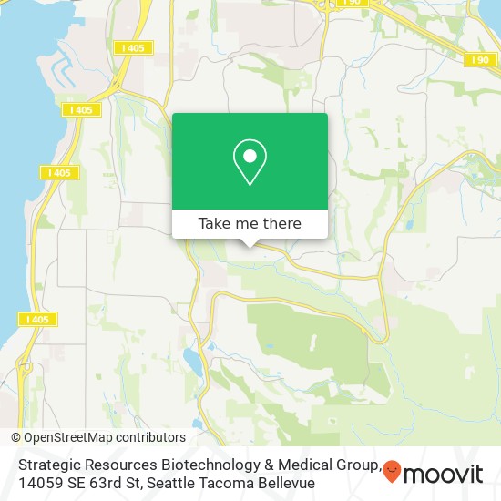 Mapa de Strategic Resources Biotechnology & Medical Group, 14059 SE 63rd St