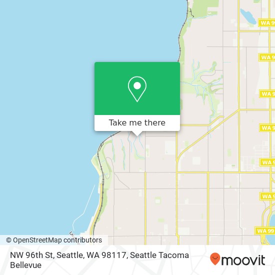 NW 96th St, Seattle, WA 98117 map