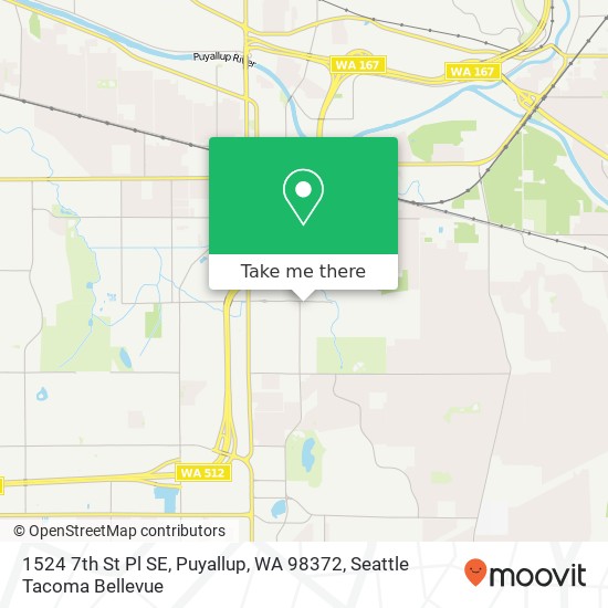 1524 7th St Pl SE, Puyallup, WA 98372 map