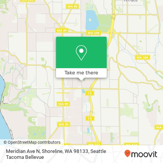 Mapa de Meridian Ave N, Shoreline, WA 98133