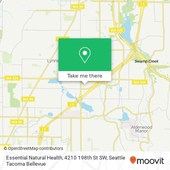Mapa de Essential Natural Health, 4210 198th St SW