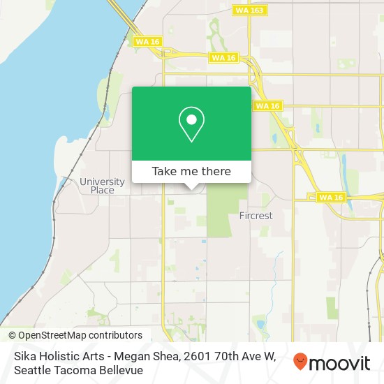 Mapa de Sika Holistic Arts - Megan Shea, 2601 70th Ave W