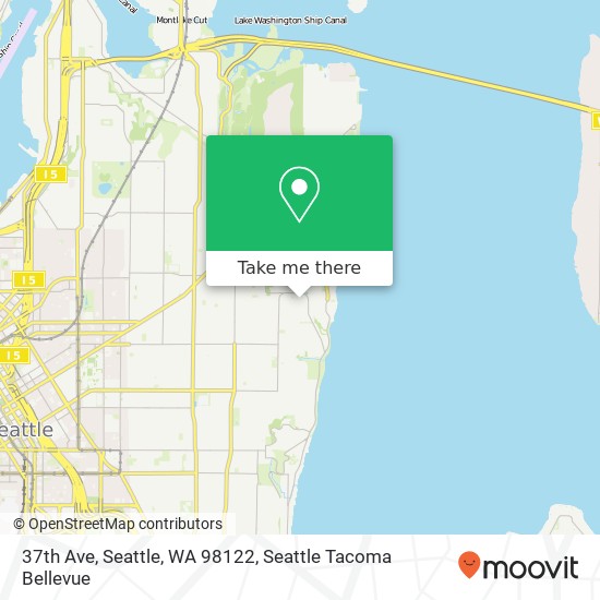 Mapa de 37th Ave, Seattle, WA 98122